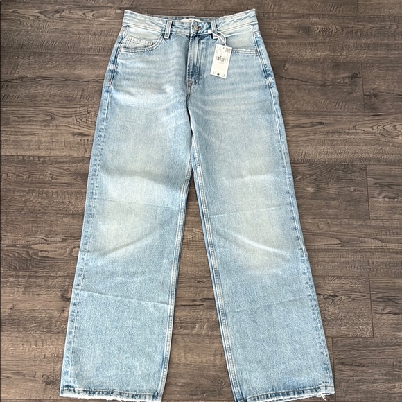 MNG light Blue Straight Leg Jeans with Mid-waist - Picture 1 of 6